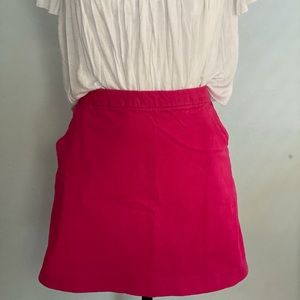 Hot pink corduroy skirt